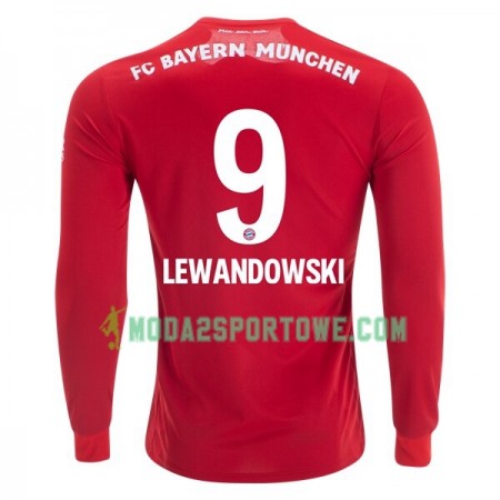 Koszulka Bayern Monachium Robert Lewandowski 9 Domowe Stroje Piłkarskie 2019/20 Długi Rękaw